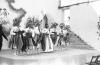 Fotos Cossiers. Assaig al corral del Bar Amengual. Finals dècada 1950. Algaida