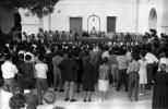 Fotos Societat. Lliuramente de diplomes, a les escoles. Principi dcada 1960. Algaida