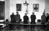 Societat. Acte falangista a la Casa de la Vila. Dècada1970.