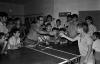 Societat. Torneig de ping pong al saló parroquial. Principis dècada 1970.