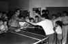 Societat. Torneig de ping pong al saló parroquial. Principis dècada 1970.