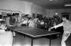 Societat. Torneig de ping pong al saló parroquial. Principis dècada 1970.